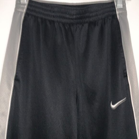 Nike Dri-Fit Black & Gray Track Pants S Polyester Athleisure Wear - Picture 4 of 12